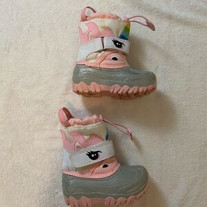 Cat & Jack Toddler Girl Winter Snow Boots sz 8